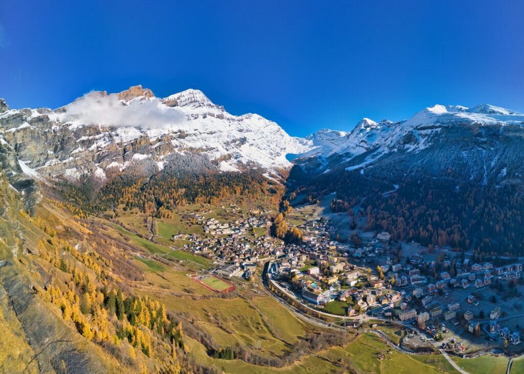 Leukerbad in estate