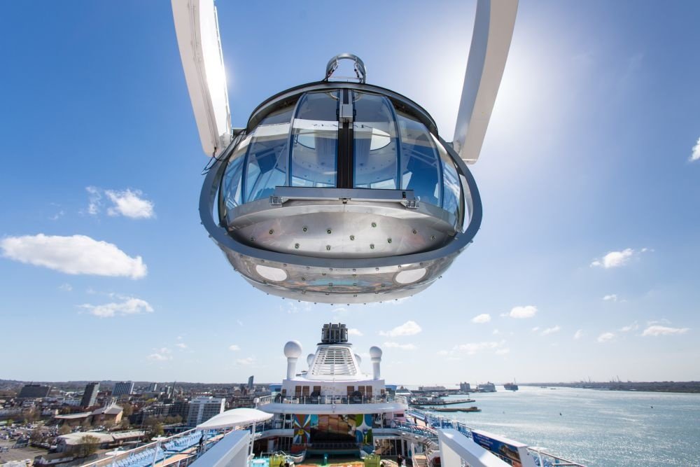 We sail aboard Ovation of the Seas, the smartship of Royal Caribbean International
