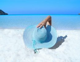 woman on the beach