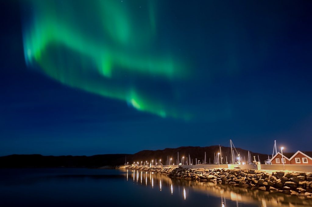 aurora boreale a tromso norvegia