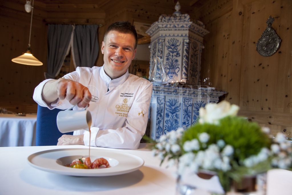 Reimund Brunner, Ristorante Anna Stuben presso l’Hotel Gardena a Ortisei ©Dolomites_Val Gardena