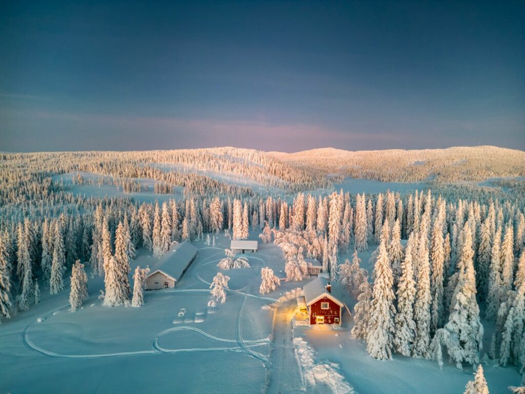 Paesaggio invernale nella Lapponia svedese © Swedish Lapland