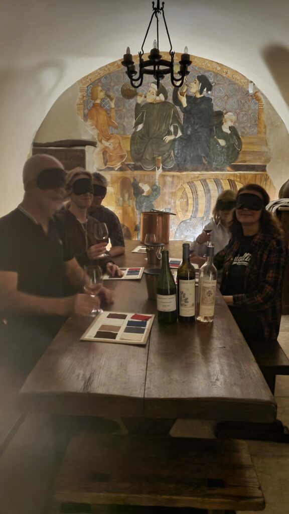 Degustazione al buio al Domaine Chêne Bleu