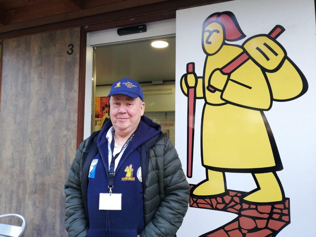 Il chiosco dell'Associazione Via Francigena di Sigerico a Ivrea