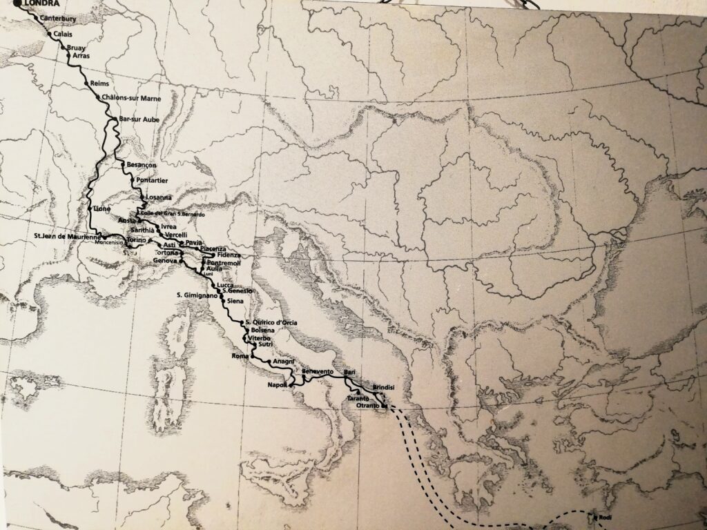 Itinerario della Via Francigena