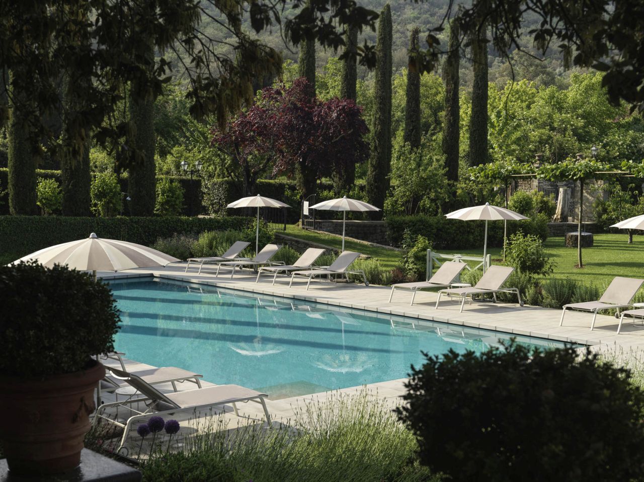 Villa di Piazzano piscina